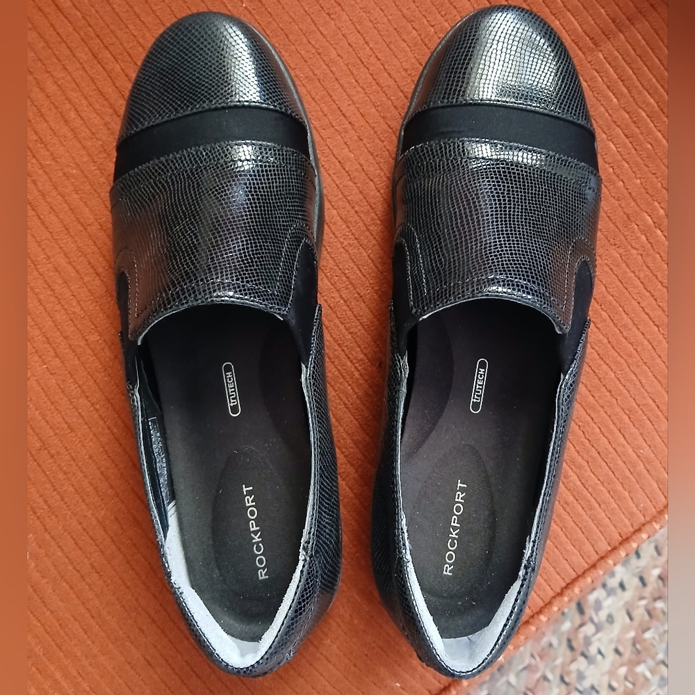 Rockport Black Slip-On Shoes